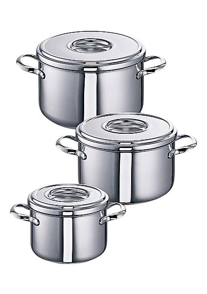 SCHULTE-UFER Topf-Set »Romana« Edelstahl 18/10 Set, 1x Fleischtopf Ø 16 cm, günstig online kaufen
