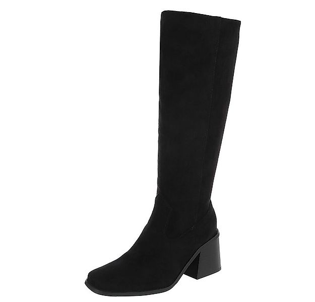 Ital-Design Elegante Blockabsatz-Stiefel für Damen im Alltag Stiefel (90793 günstig online kaufen