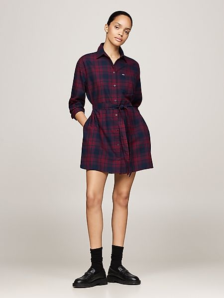Tommy Jeans Curve Hemdblusenkleid TJW CHECK günstig online kaufen