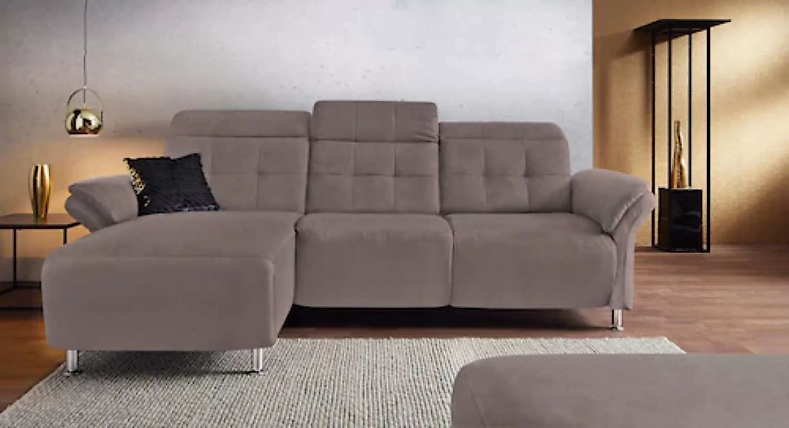 Places of Style Ecksofa "Manhattan L-Form", 2 Sitze mit elektrischer Relaxf günstig online kaufen