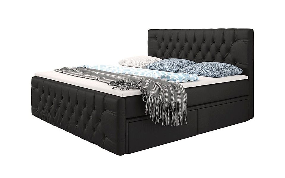 Luxusbetten24 Boxspringbett Bellissimo, mit 4 Schubladen günstig online kaufen