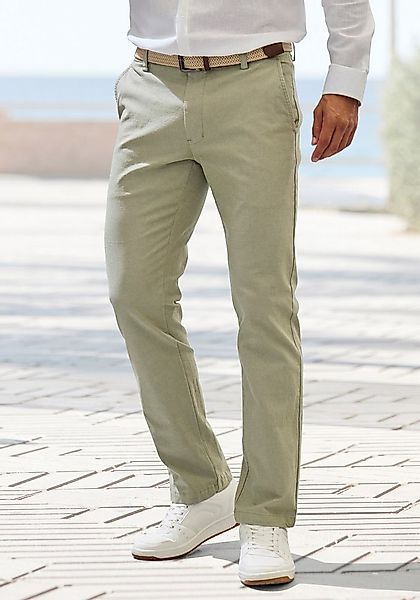John Devin Chinohose regular-fit, lange Oxford Hose aus elastischer Baumwol günstig online kaufen