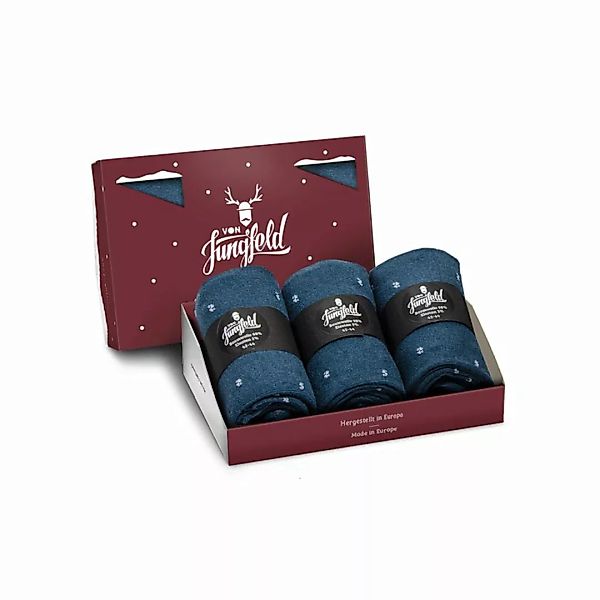 Von Jungfeld 3er Pack Herren Socken, Geschenkbox, Weihnachtsset günstig online kaufen