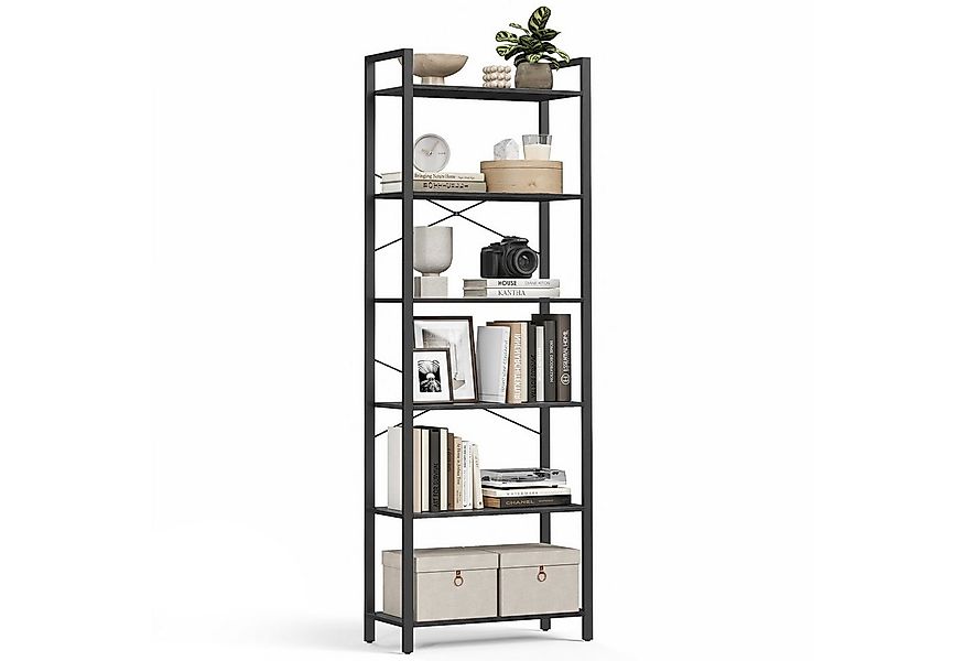 VASAGLE Bücherregal, Standregal, 120/153/186 cm, mit 4/5/6 Ebenen günstig online kaufen