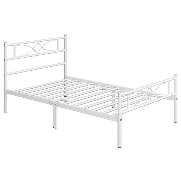 Yaheetech Metallbett, Bettrahmen mit Kopfteil Gästebett günstig online kaufen