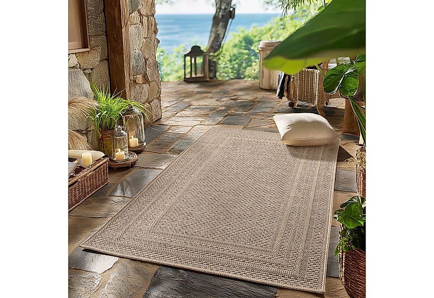 SIMPEX24 Outdoorteppich Boho Design, Läufer, Höhe: 5 mm, Outdoor Teppich We günstig online kaufen