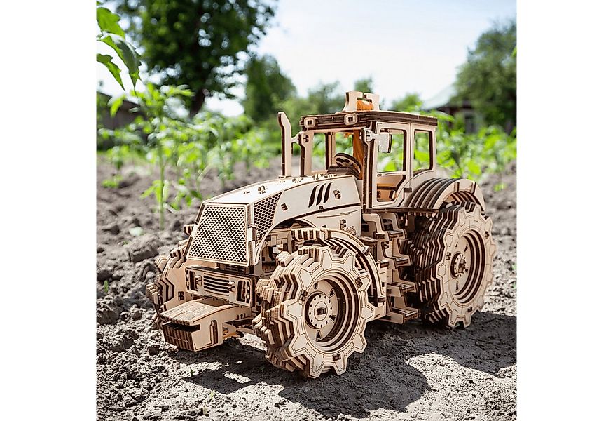 Eco Wood Art Modellbausatz Eco-Wood-Art Mechanischer Traktor l Tractor Mech günstig online kaufen