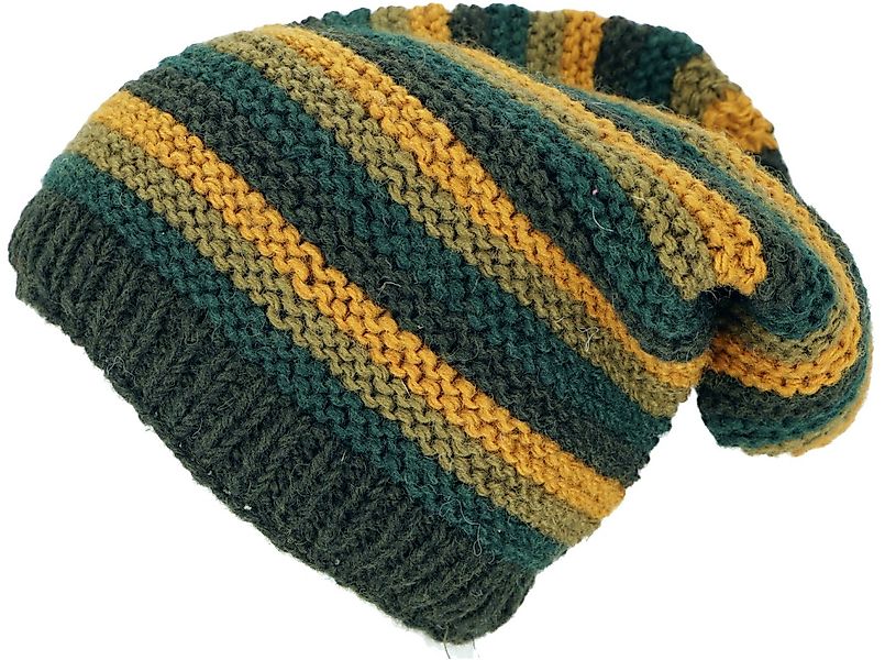Guru-Shop Strickmütze Beanie Mütze, gestreifte Strickmütze,.. günstig online kaufen