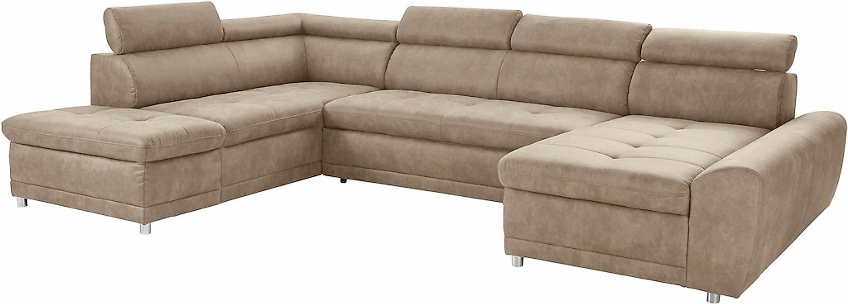 sit&more Wohnlandschaft »Riva U-Form« wahlweise mit Bettfunktion günstig online kaufen