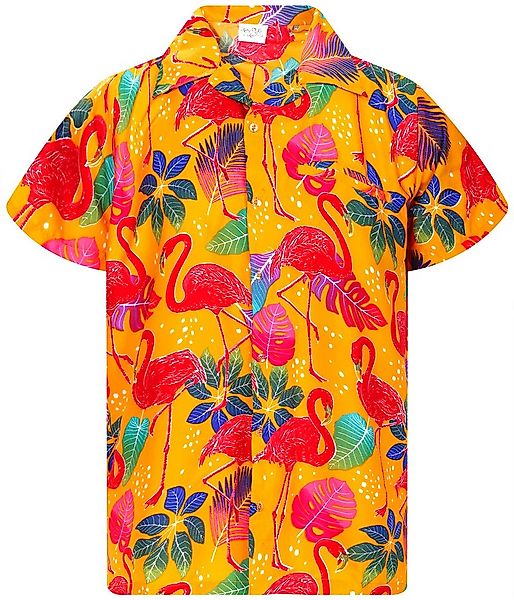 King Kameha Hawaiihemd Funky Flamingos Hawaii-Hemd Kurzarm Front-Tasche Sty günstig online kaufen