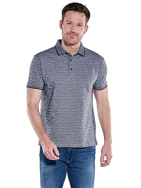 Engbers Poloshirt Herren Polo-Shirt strukturiert, Schwarz günstig online kaufen