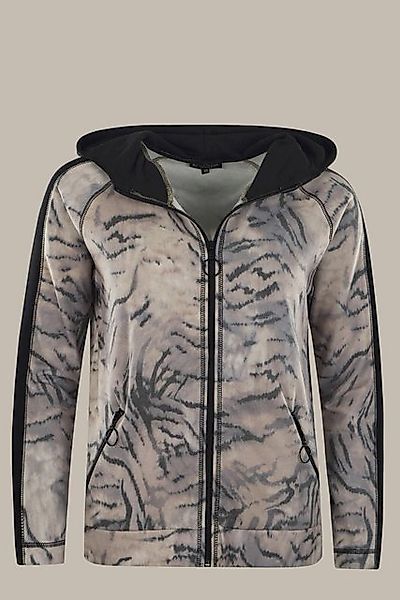 Hajo Kurzjacke Damen Sweatjacke bedruckt mit Kapuze "JOY OF Life Weekend günstig online kaufen