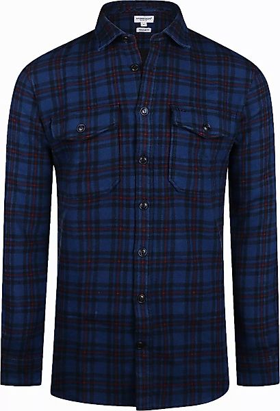 McGregor Hemdjacke Tartan Karos Dunkelblau - Größe 3XL günstig online kaufen