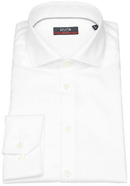 Pure Businesshemd Slim Fit stark tailliert bügelfrei Haifischkragen günstig online kaufen