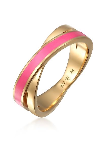 Elli Fingerring Wickelring Emaille 925 Silber günstig online kaufen