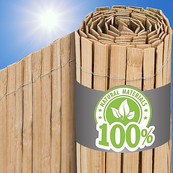 urfence Sichtschutzzaunmatten 110x300 Bambus Sichtschutz Zaun günstig online kaufen
