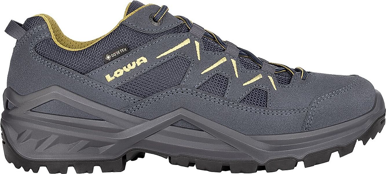 Lowa SIRKOS EVO GTX LO STAHLBLAU/SENF Trekkingschuh günstig online kaufen