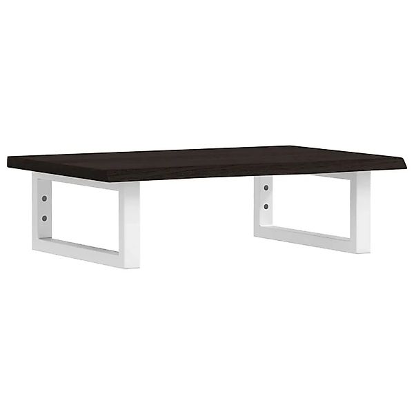 vidaXL Waschtischplatte mit Halterung Stahl und Massivholz Eiche 3302580 günstig online kaufen