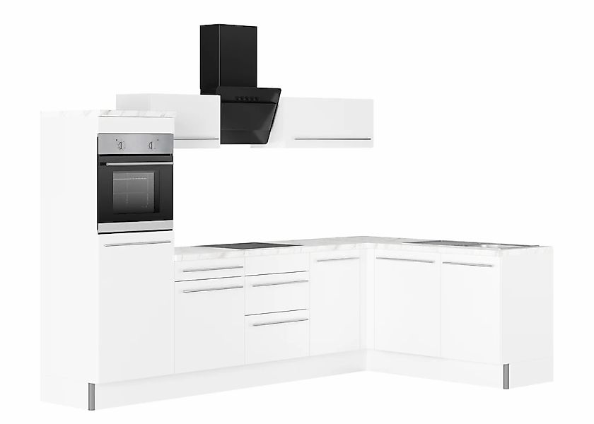 KOCHSTATION Küche "KS-Bern2" Stellmaße 295 x 175 cm, wahlweise mit E-Geräte günstig online kaufen