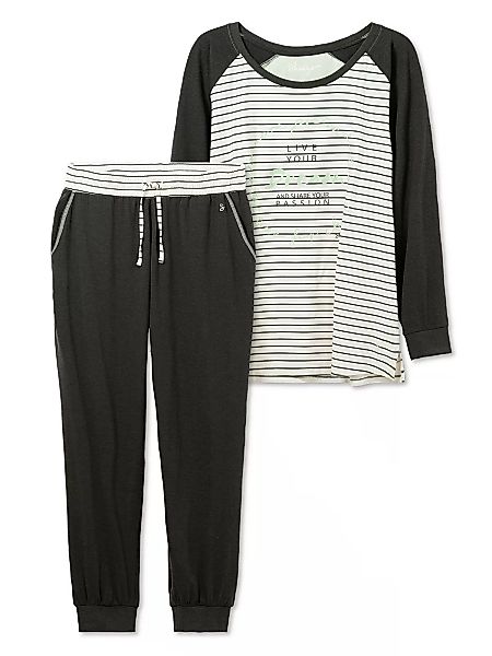 Sheego Pyjama "Große Größen", (Set), mit Shirt und Hose aus Baumwollmix günstig online kaufen