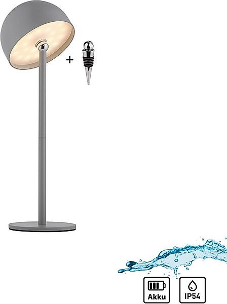 my home Tischleuchte Akku Tischlampe Hesper Indoor Outdoor, magnetischer Fl günstig online kaufen