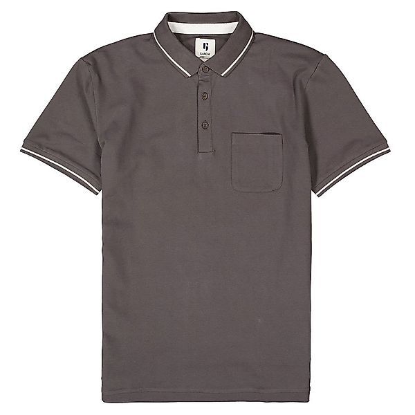 Garcia Kurzarm Polo Shirt S Iron Grey günstig online kaufen