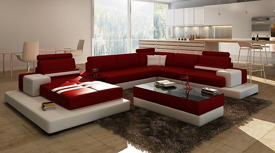 Xlmoebel Ecksofa Neue Ledersofa Ecksofa Wohnlandschaft mit großer Couch und günstig online kaufen