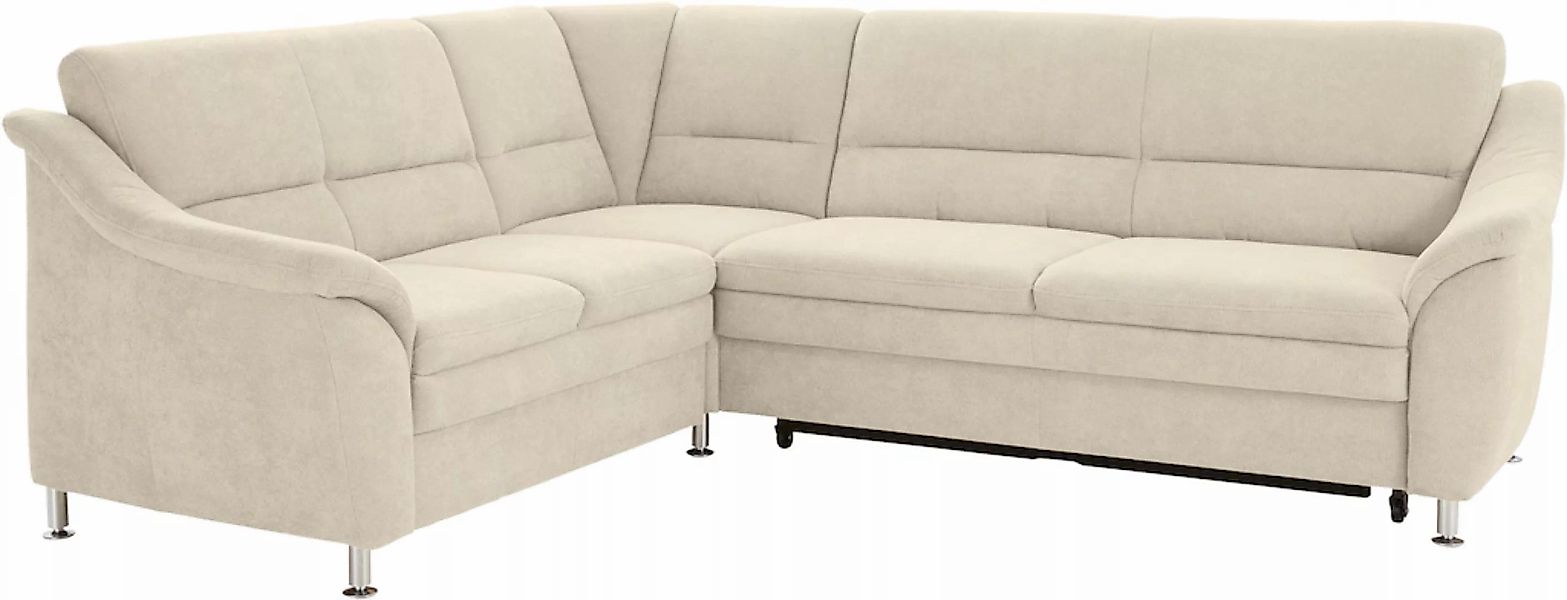 sit&more Ecksofa »Cardoso L-Form«, mit Federkern, wahlweise mit Bettfunktio günstig online kaufen