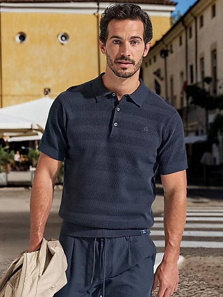 LERROS Poloshirt "Unifarbenes Poloshirt, 100 % Baumwolle" günstig online kaufen