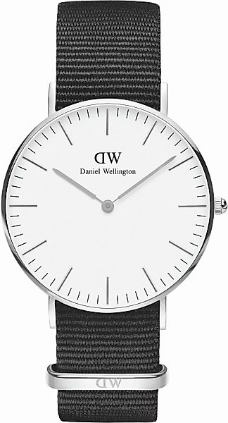 Daniel Wellington Cornwall white silver 36mm DW00100260 Herrenuhr günstig online kaufen