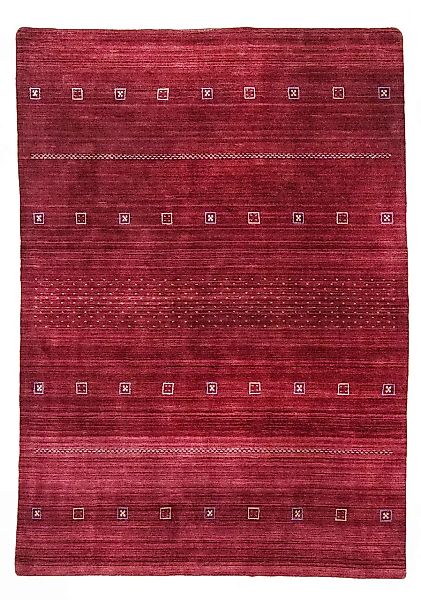 morgenland Wollteppich »Loribaft Teppich handgewebt rot«, rechteckig günstig online kaufen