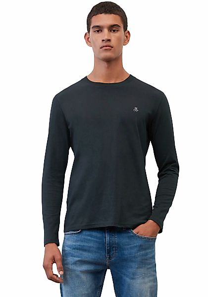 Marc O'Polo Langarmshirt mit dezentem Logo-Print günstig online kaufen