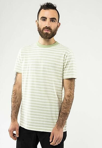 Herren T-shirt Avan Gestreift Aus Reiner Bio-baumwolle günstig online kaufen