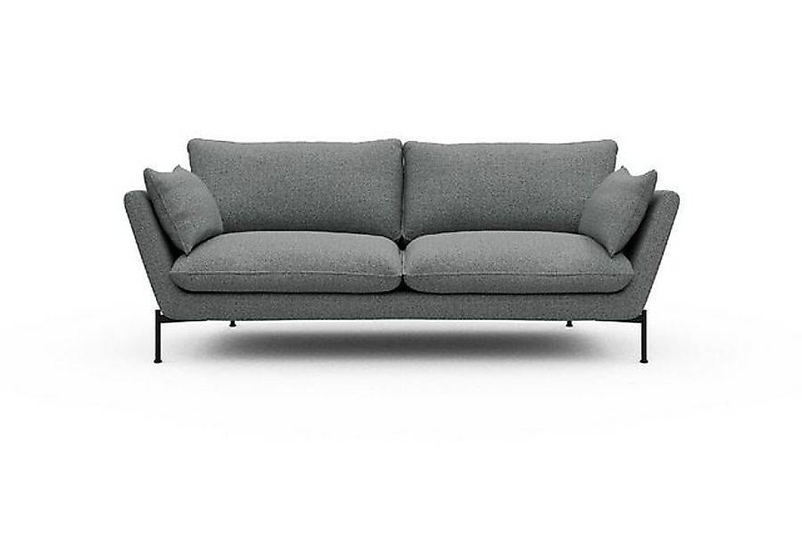 moebelfaktor Sofa Anton 3-Sitzer, schräg gestellte Armlehnen, hoher Rücken günstig online kaufen