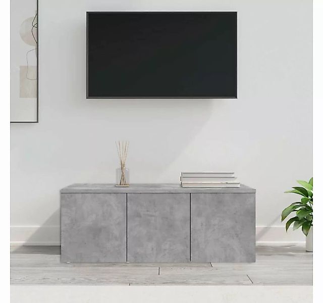furnicato TV-Schrank Betongrau 80x34x30 cm Holzwerkstoff günstig online kaufen