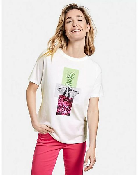 GERRY WEBER Kurzarmshirt Shirt mit Art Print organic cotton (1-tlg) günstig online kaufen
