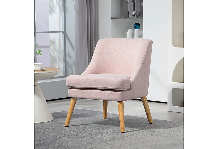 HOMCOM Relaxsessel Sessel mit Leinenoptik, Armlehne (Polsterstuhl, 1-St., L günstig online kaufen