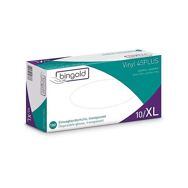 Bingold Einweghandschuhe 10x Bingold Vinyl 45 günstig online kaufen
