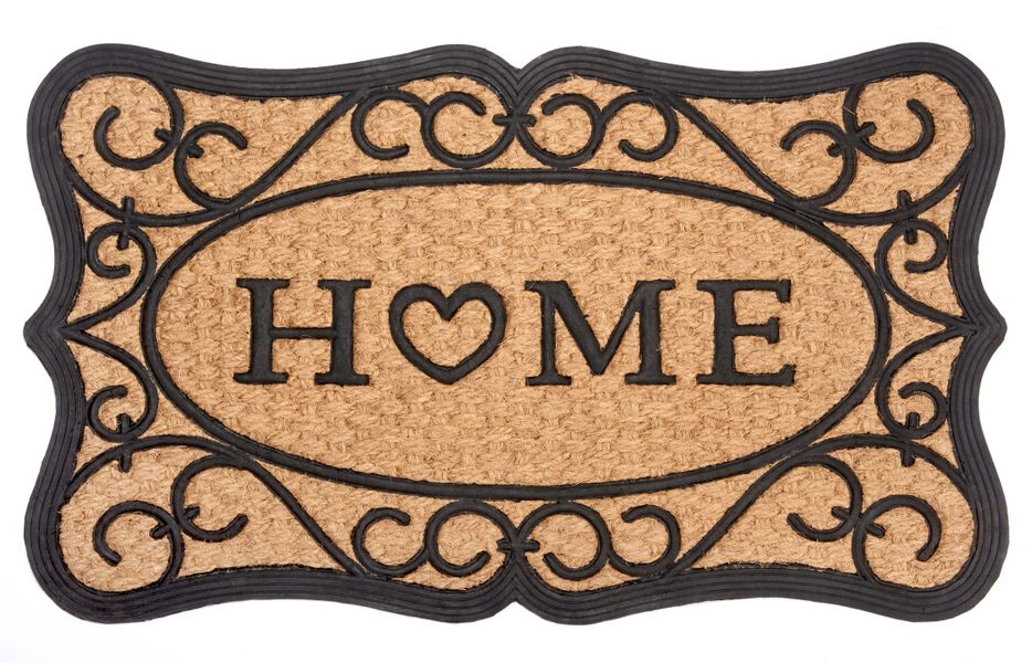 HANSE Home Fußmatte "Gummi-Kokos Heart Home Ornament, Türmatte" rechteckig günstig online kaufen
