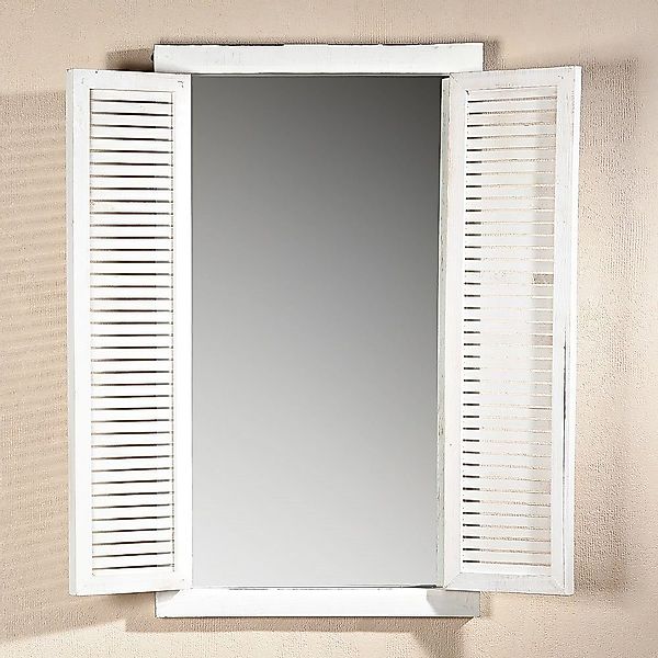 Melko Wandspiegel Wandspiegel Dekospiegel mit Fensterladen günstig online kaufen