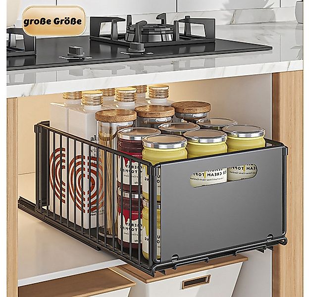 GarveeMore Küchenorganizer-Set 1 Stück Teleskopschublade, Faltbare Schrank günstig online kaufen