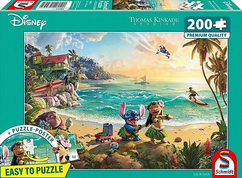 Schmidt Spiele Puzzle Puzzle - Disney: Lilo & Stitch (200 Teile), Puzzletei günstig online kaufen