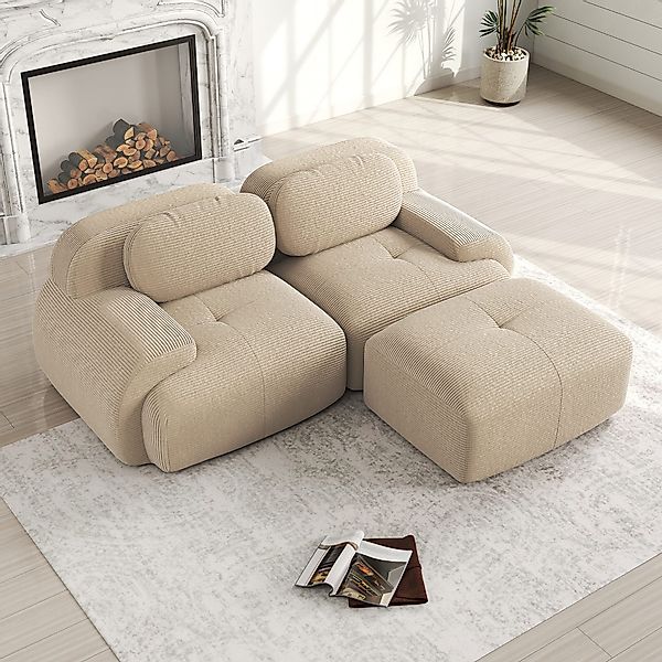 Odikalo 2-Sitzer Ecksofa modular kombinierbar, 82'' günstig online kaufen