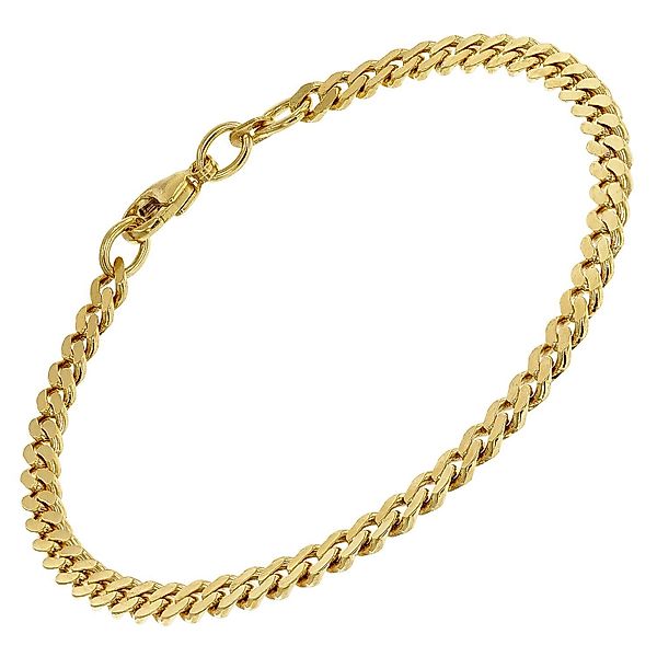 trendor Gliederarmband Gold 585/14K Flachpanzer 4,1 günstig online kaufen