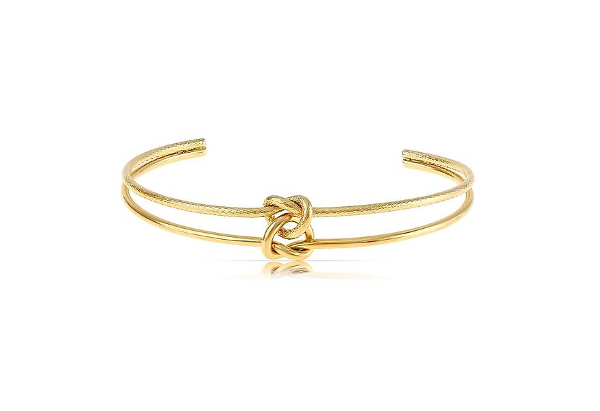 Made by Nami Armreif Set Gold Damen aus Chirurgischem Edelstahl 316 verknot günstig online kaufen