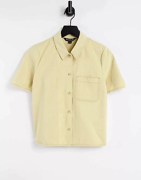 Whistles – Alpine – Kastenförmiges Hemd in Gelb günstig online kaufen