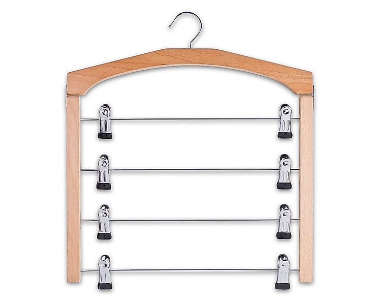 Zeller Present Mehrfach-Kleiderbügel Zeller Rockbügel Hosenbügel Anzugbügel günstig online kaufen