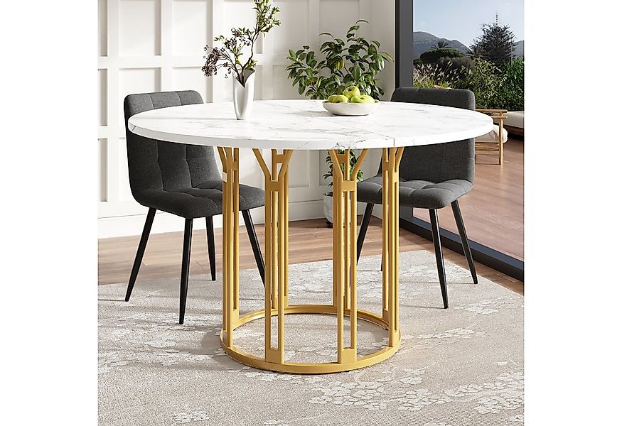 BlingBin Esstisch Küchentisch (1-St., marmorierte Tischplatte,für 4-6 Perso günstig online kaufen