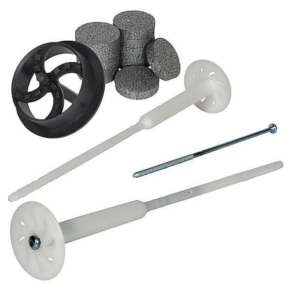 PROTEKTOR 500x Dämmstoff-Schraubdübel Set Ø8x340mm Vormontiert inkl. 600x R günstig online kaufen