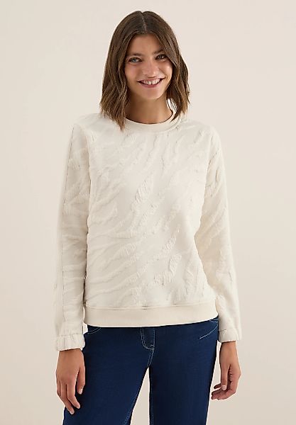 Cecil Sweatshirt, mit Struktur-Muster günstig online kaufen